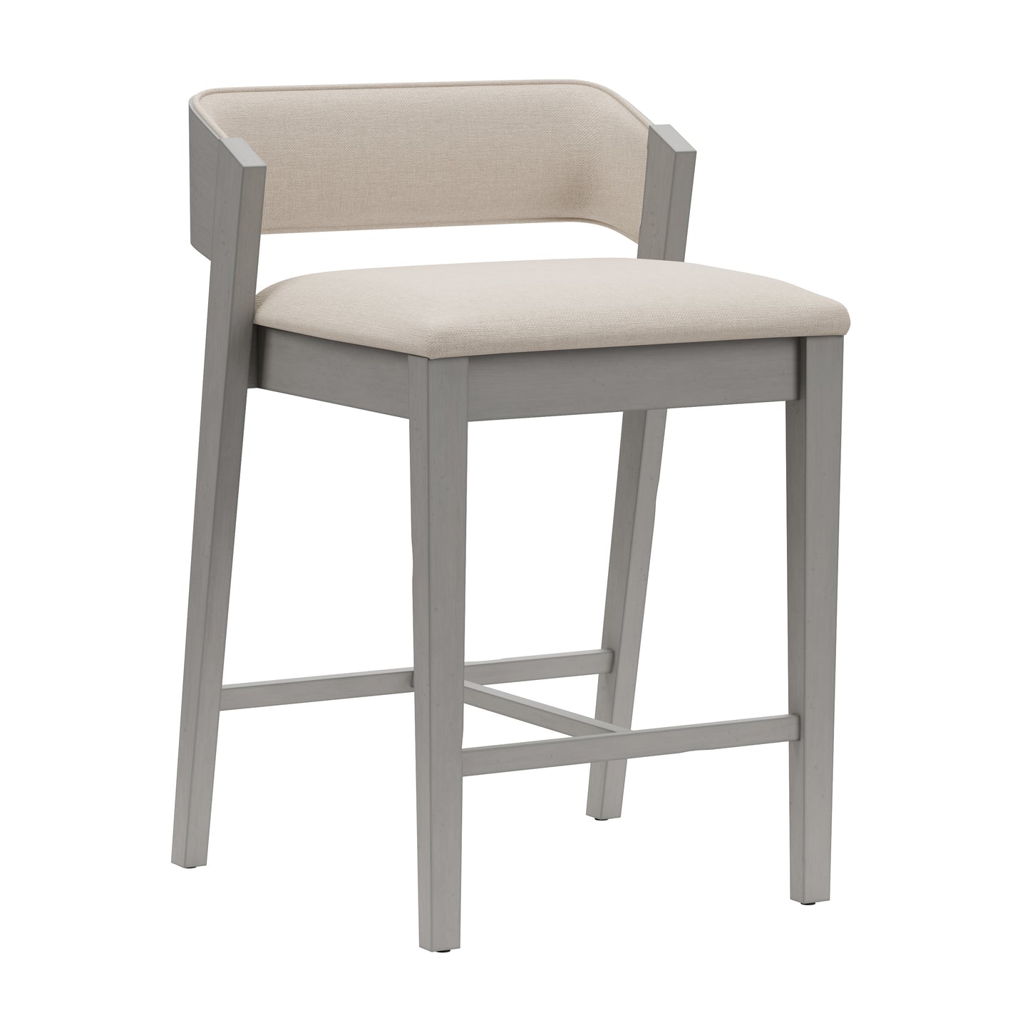 Hillsdale Furniture Dresden Wood Counter Height Stool, Distressed Gray