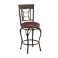 Hillsdale Furniture Granada Metal Counter Height Swivel Stool, Dark Chestnut