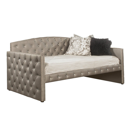 Hillsdale Furniture Memphis Upholstered Twin Daybed, Pewter