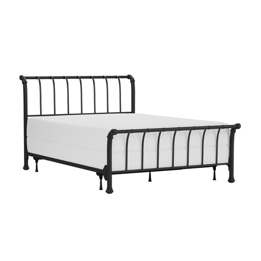 Hillsdale Furniture Janis Queen Metal Bed, Textured Black