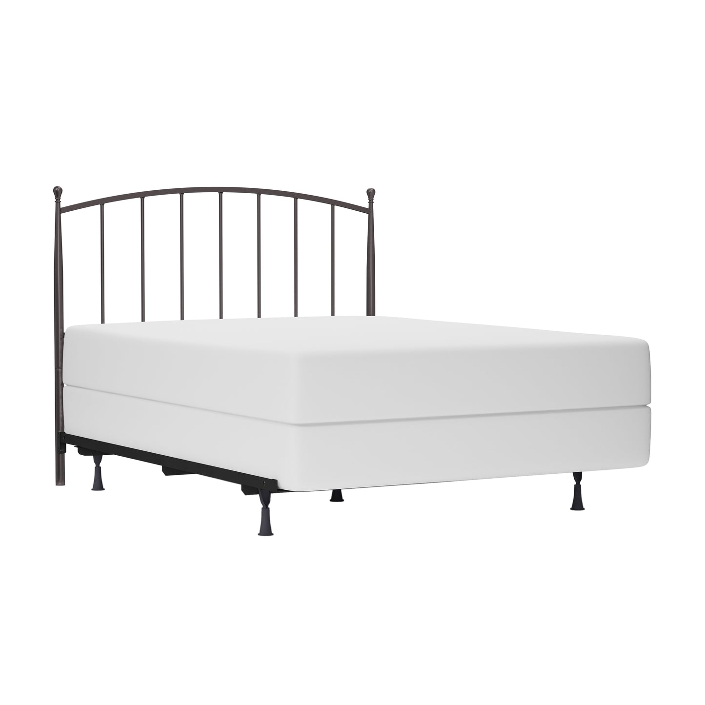 Hillsdale Furniture Warwick Full/Queen Metal Headboard with Frame, Gray Bronze