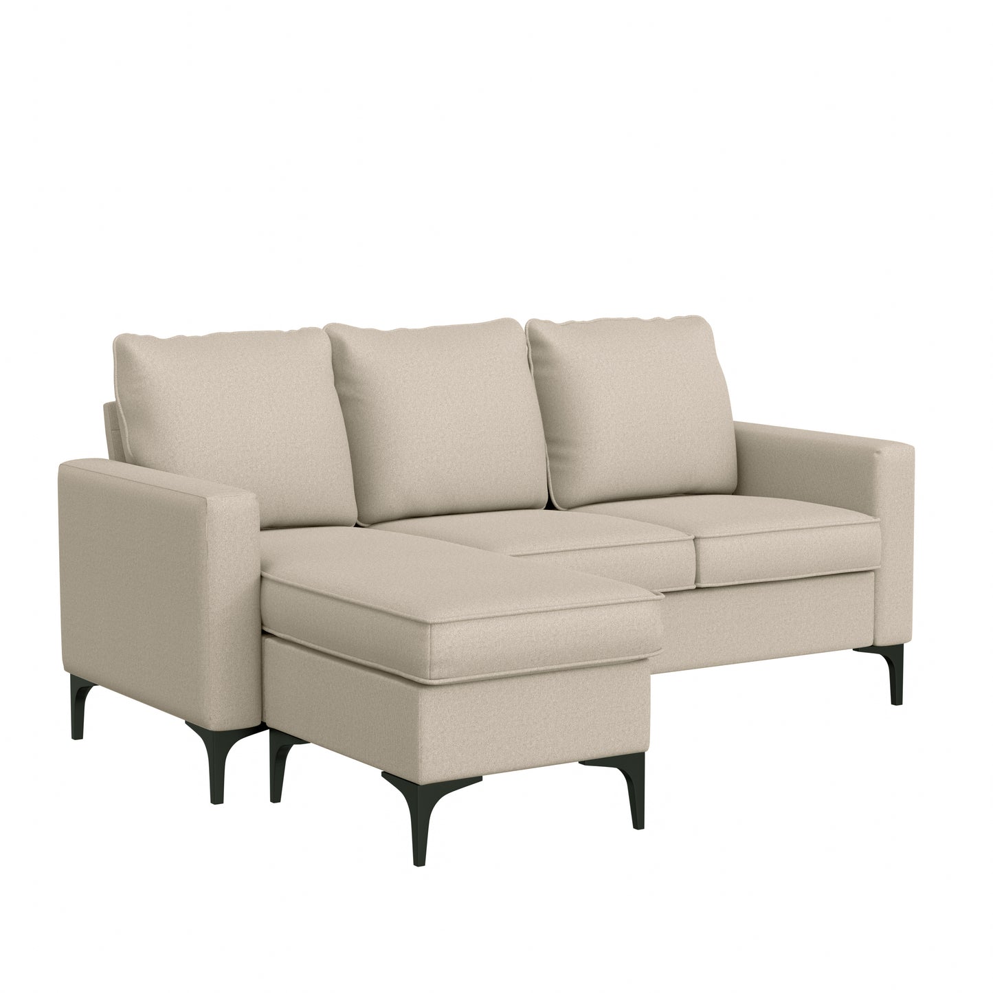 Hillsdale Furniture Alamay Upholstered Reversable Sectional Chaise, Oatmeal