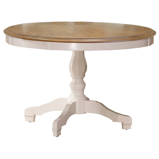 Hillsdale Furniture Bayberry Round Dining Table, White