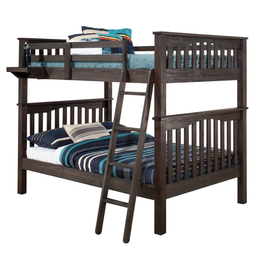 Hillsdale Kids and Teen Highlands Harper Full Over Full Bunk with Hanging Nightstand, Espresso