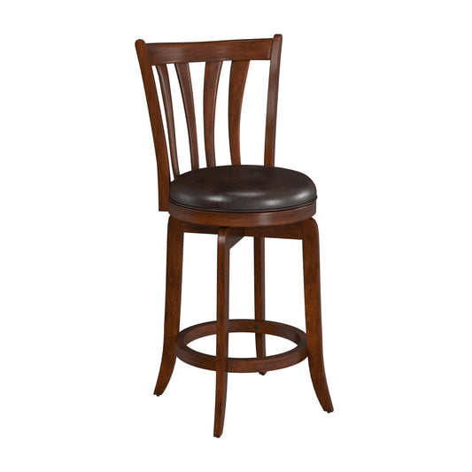 Hillsdale Furniture Savana Wood Counter Height Swivel Stool, Cherry