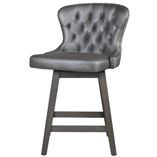 Hillsdale Furniture, Rosabella Wood Counter Height Swivel Stool, Gray Wire Brush