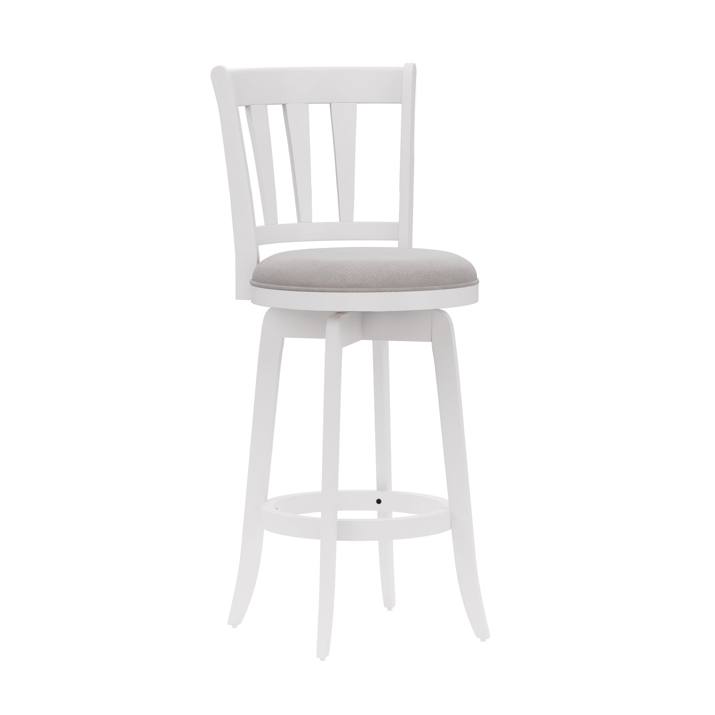 Hillsdale Furniture Presque Isle Wood Bar Height Swivel Stool, White