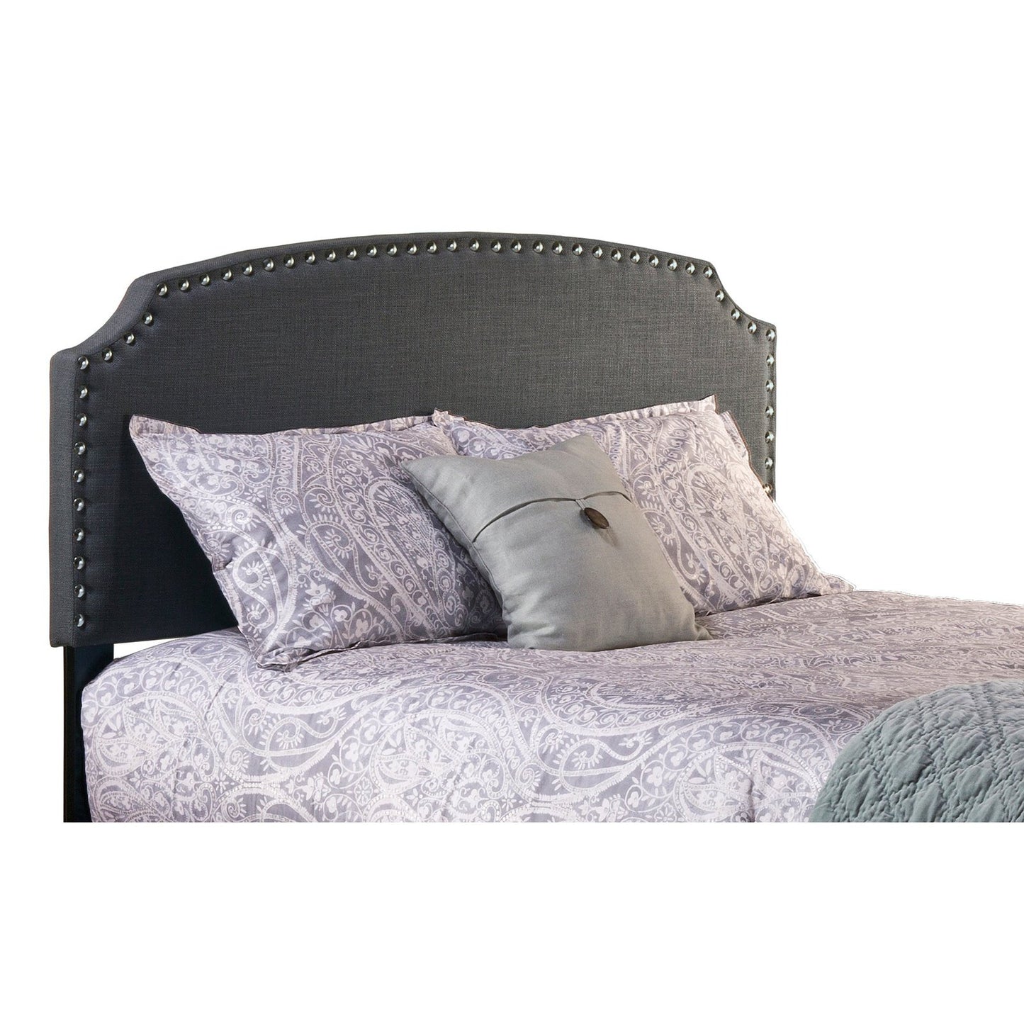 Hillsdale Furniture Lani Full Upholstered Headboard, Dark Gray