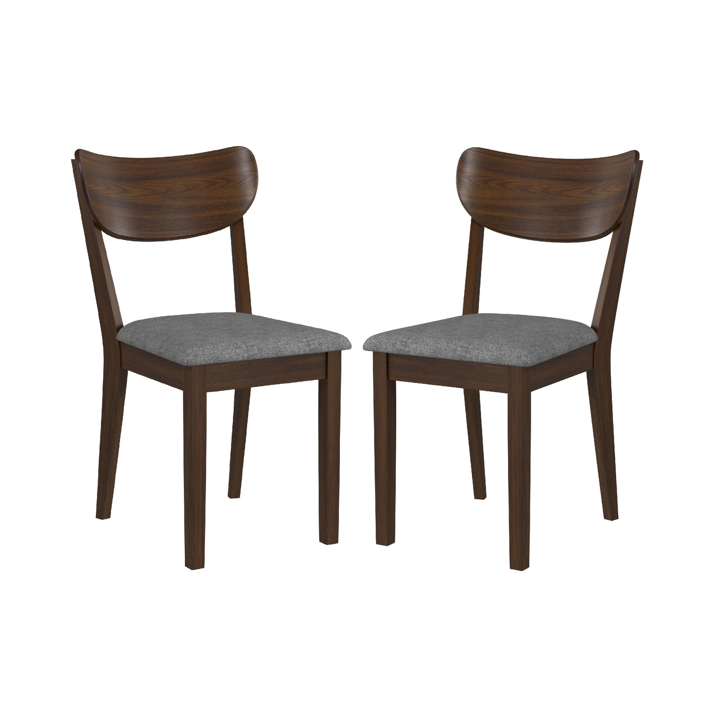 Hillsdale Furniture San Marino Side Dining Chair with Wood Back, Set of 2, Chestnut