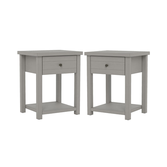 Living Essentials by Hillsdale Harmony Wood Accent Table, Set of 2, Gray