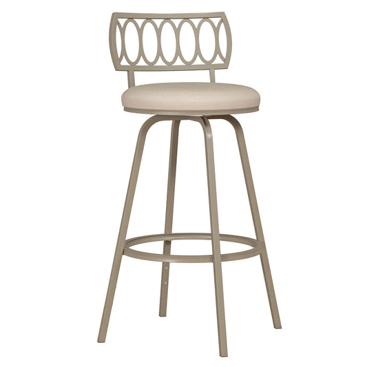 Hillsdale Furniture Canal Street Metal Adjustable Height Stool, Champagne Gold