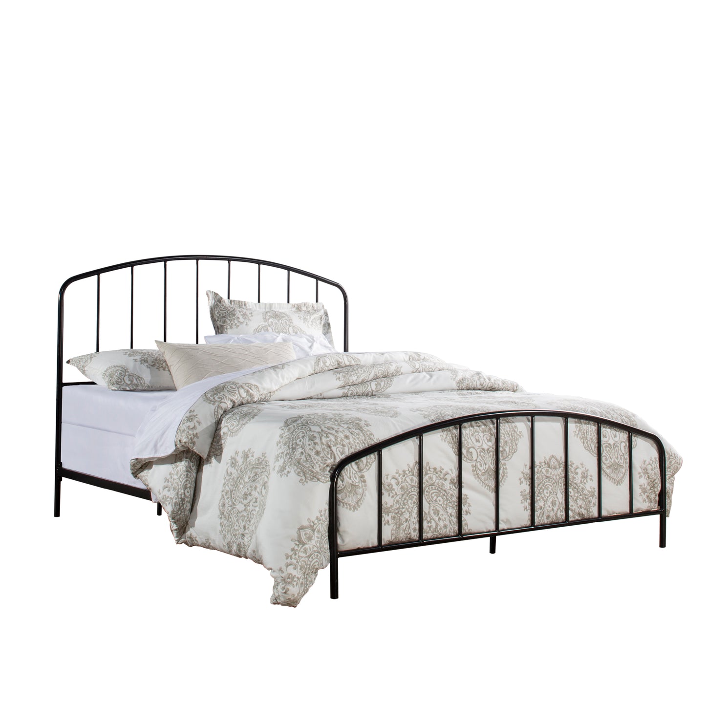 Hillsdale Furniture Tolland Metal Queen Bed, Satin Black