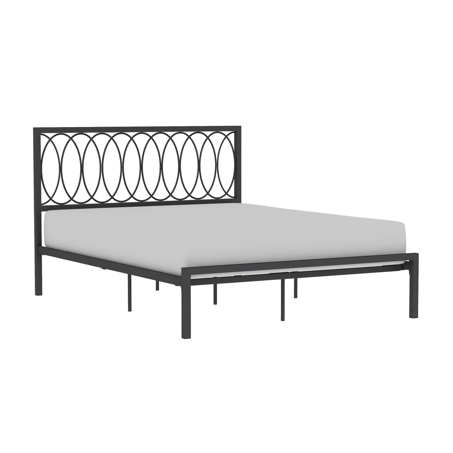 Hillsdale Furniture Naomi Queen Metal Bed, Gray