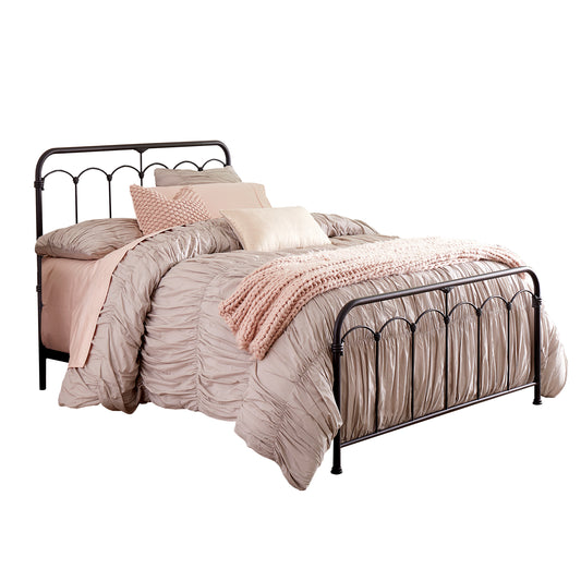 Hillsdale Furniture Jocelyn Queen Metal Bed, Black Sparkle