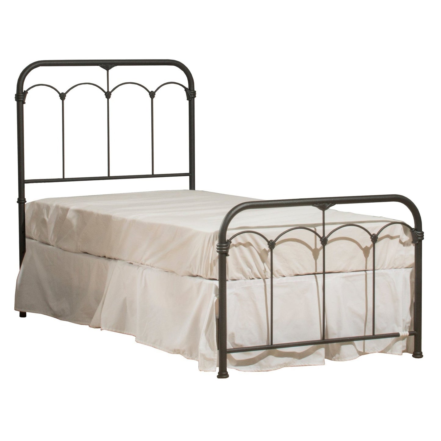 Hillsdale Furniture Jocelyn Twin Metal Bed, Black Sparkle