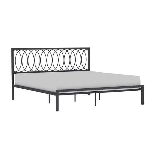 Hillsdale Furniture Naomi King Metal Bed, Gray