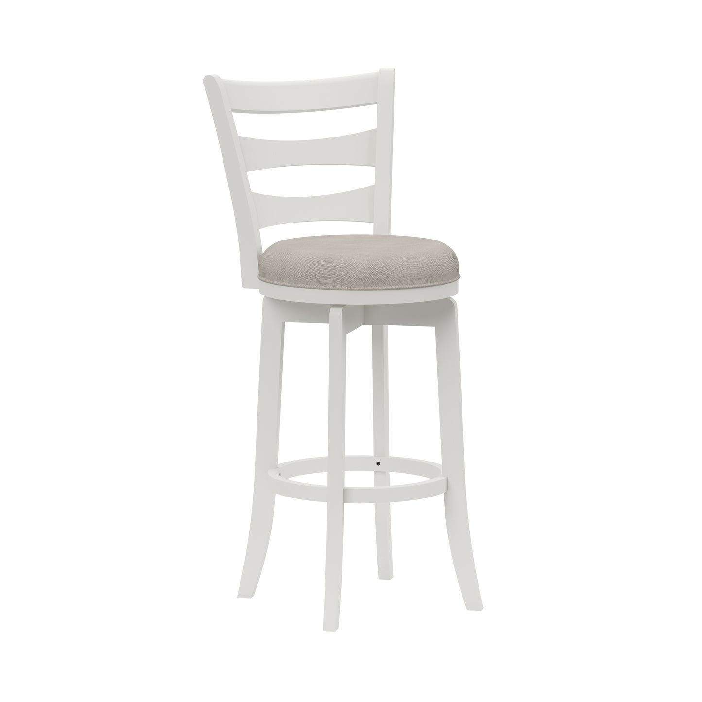 Hillsdale Furniture Elliott Wood Bar Height Swivel Stool, White