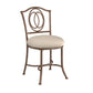 Hillsdale Furniture Emerson Metal Vanity Stool, Golden Bronze