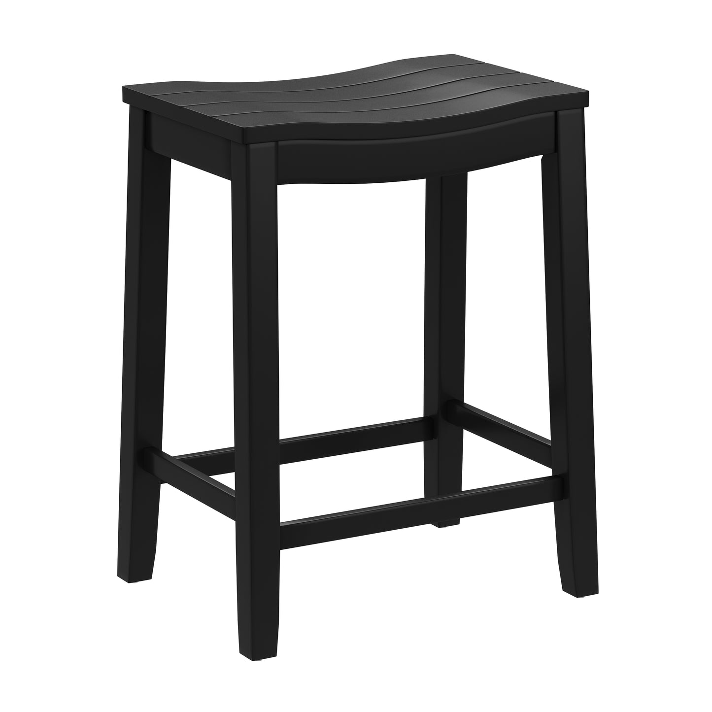 Hillsdale Furniture Fiddler Wood Backless Counter Height Stool, Black