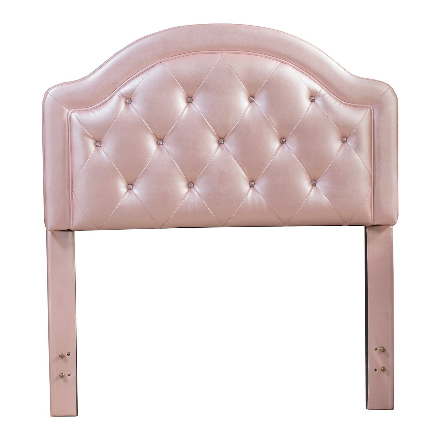 Hillsdale Furniture Karley Twin Upholstered Headboard, Pink Faux Leather