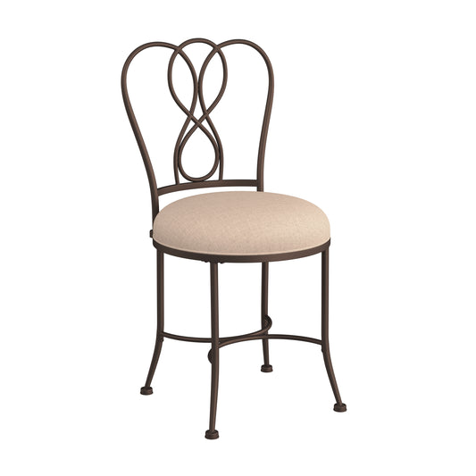 Hillsdale Furniture Christina Metal Vanity Stool, Bronze