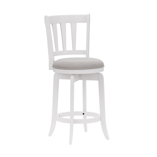 Hillsdale Furniture Presque Isle Wood Counter Height Swivel Stool, White