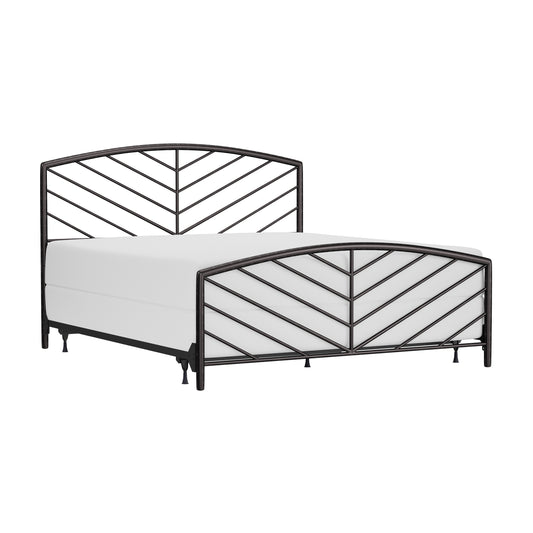 Hillsdale Furniture Essex Metal King Bed, Gray Bronze