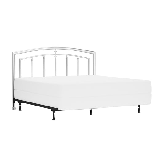 Hillsdale Furniture Claudia King Metal Headboard with Frame, Matte Nickel