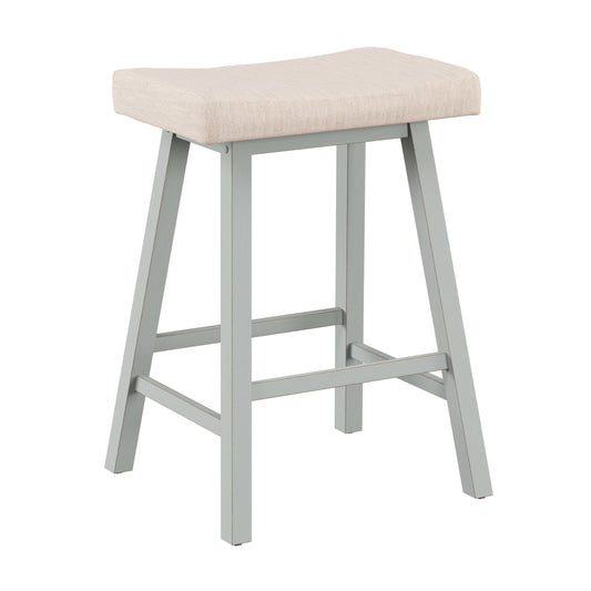 Hillsdale Furniture Moreno Wood Backless Counter Height Stool, Light Aged Blue