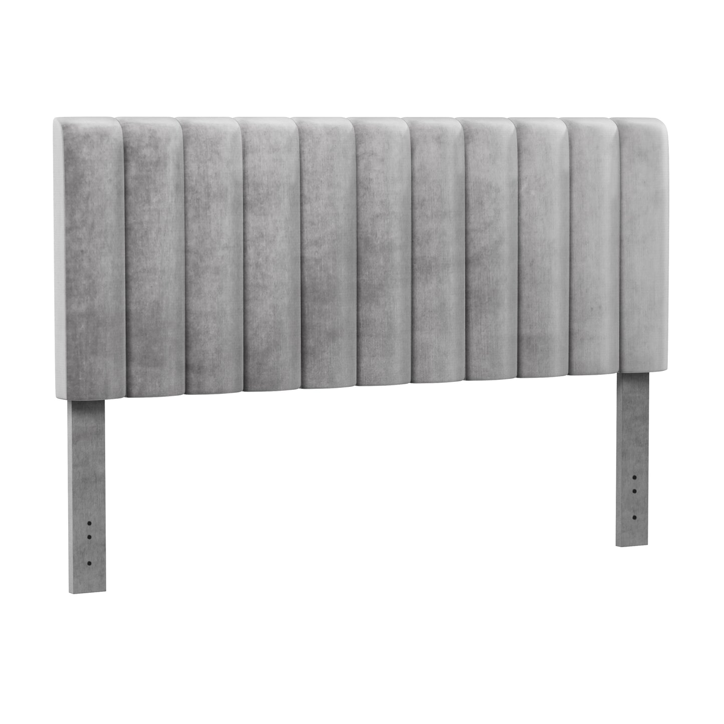 Hillsdale Furniture Crestone Upholstered King Headboard, Silver/Gray