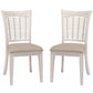 Hillsdale Furniture Bayberry Wood Dining Chair, Set of 2, White