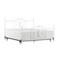 Hillsdale Furniture Ruby King Metal Bed, Textured White