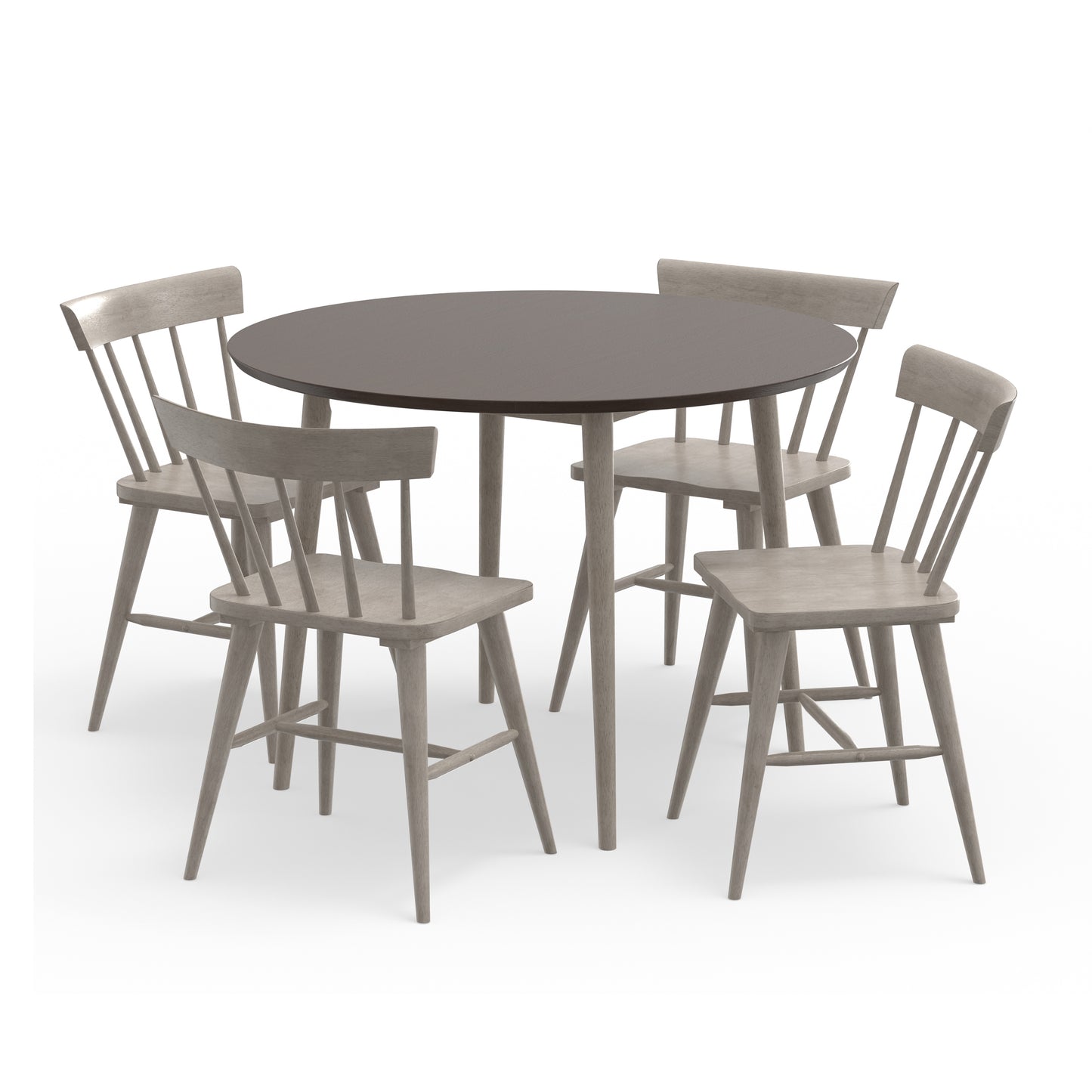 Hillsdale Furniture Mayson Wood 5-Piece Dining, Gray