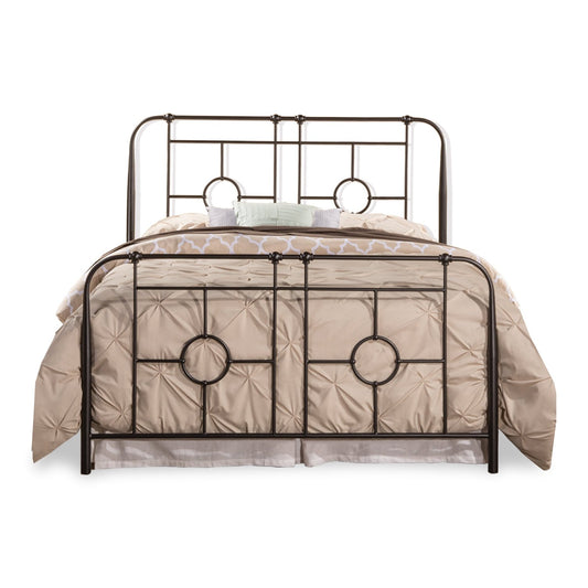 Hillsdale Furniture Trenton King Metal Bed, Black Sparkle