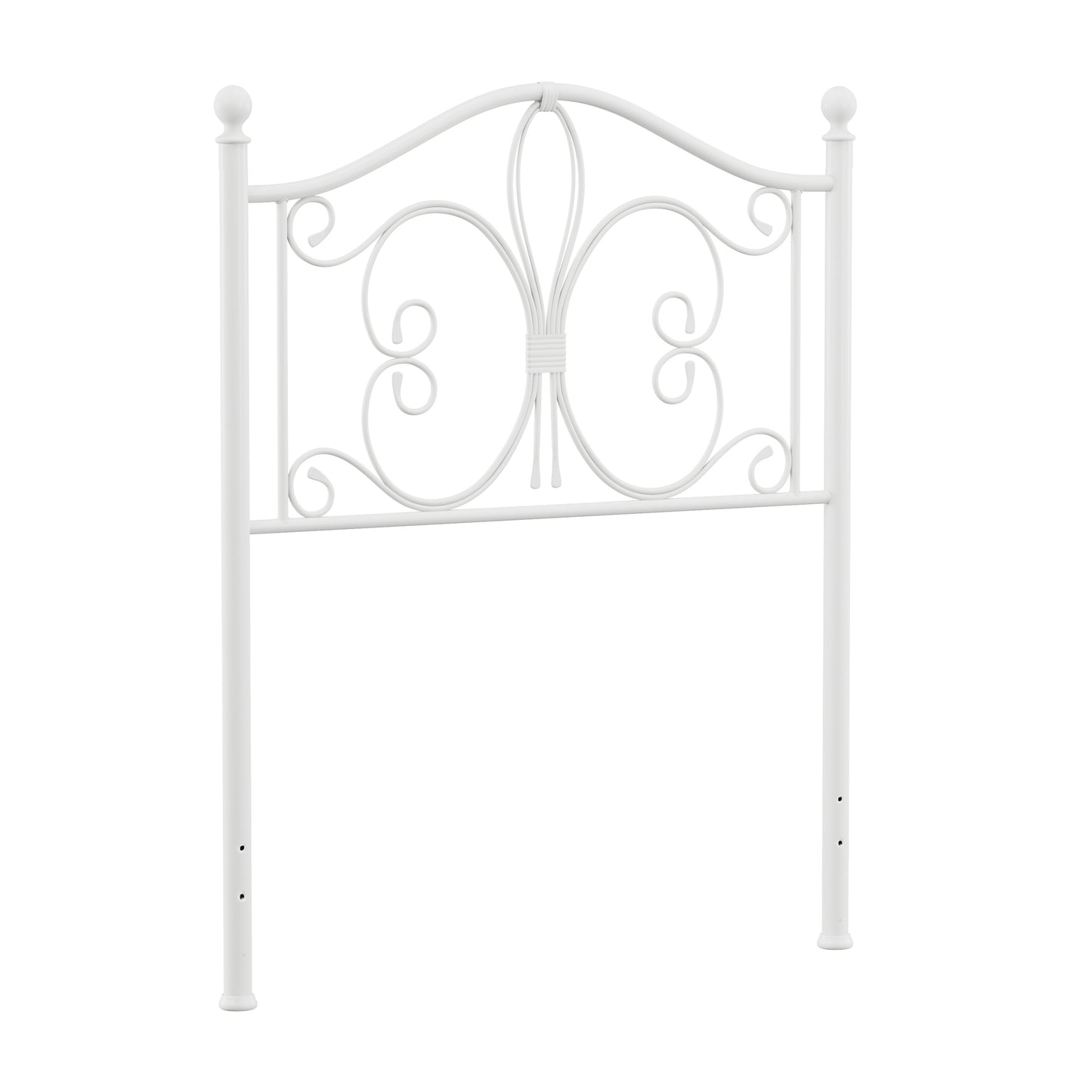 Hillsdale Furniture Ruby Twin Metal Headboard, Textured White