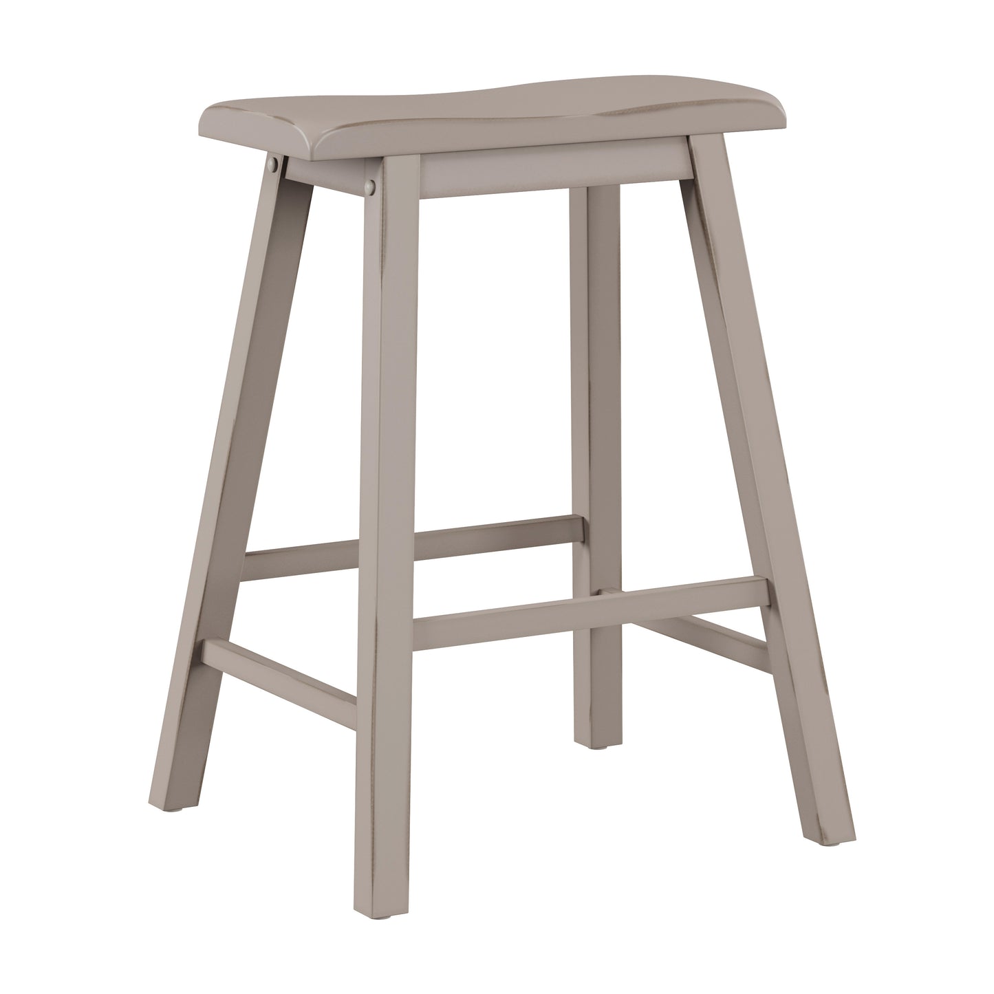 Hillsdale Furniture Moreno Wood Backless Counter Height Stool, Distressed Gray