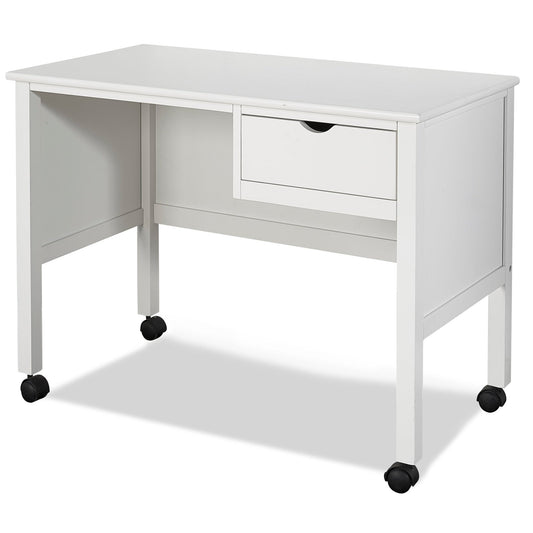 Hillsdale Kids and Teen Schoolhouse 4.0 Wood 1 Drawer Desk, White