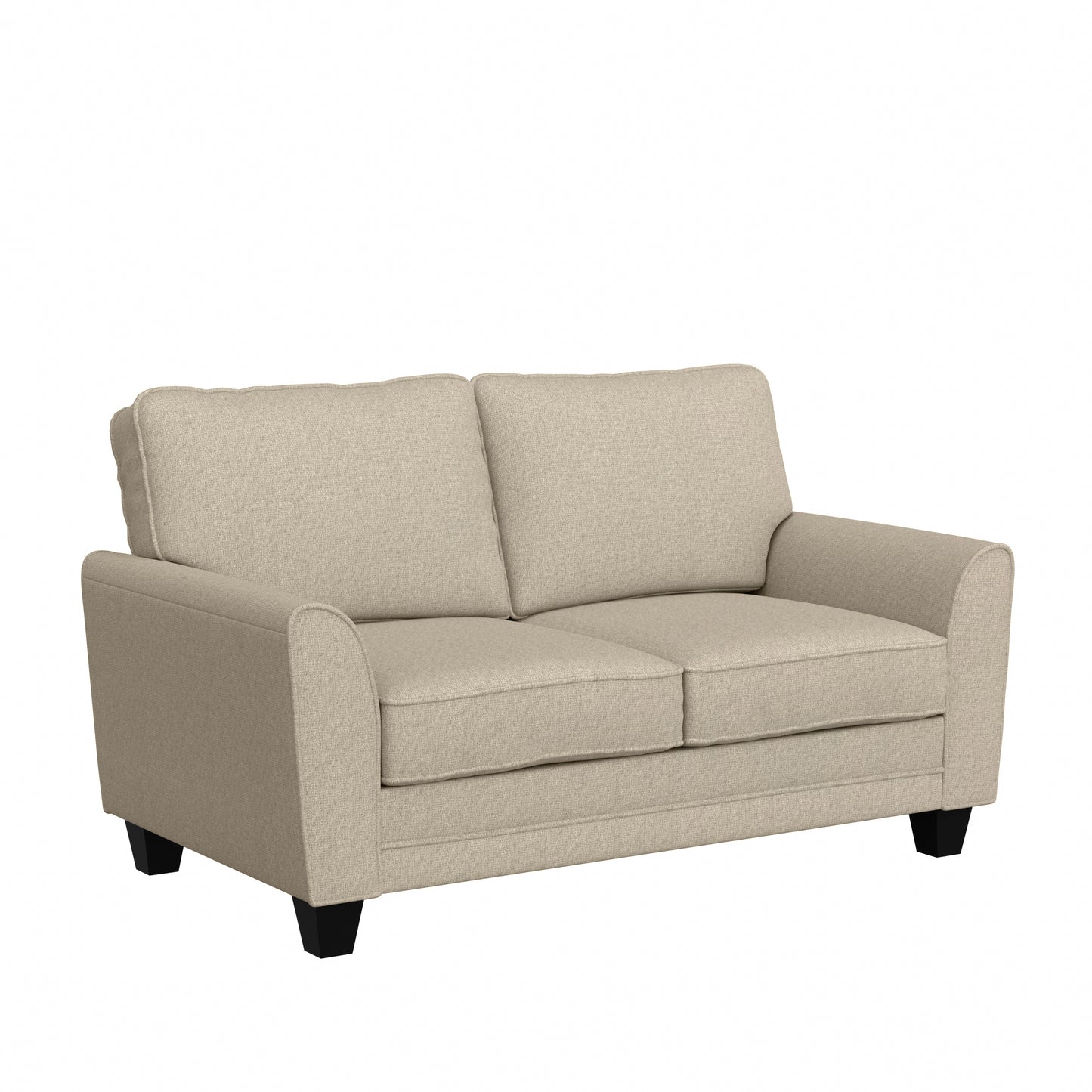 Hillsdale Furniture Daniel Upholstered Loveseat, Putty