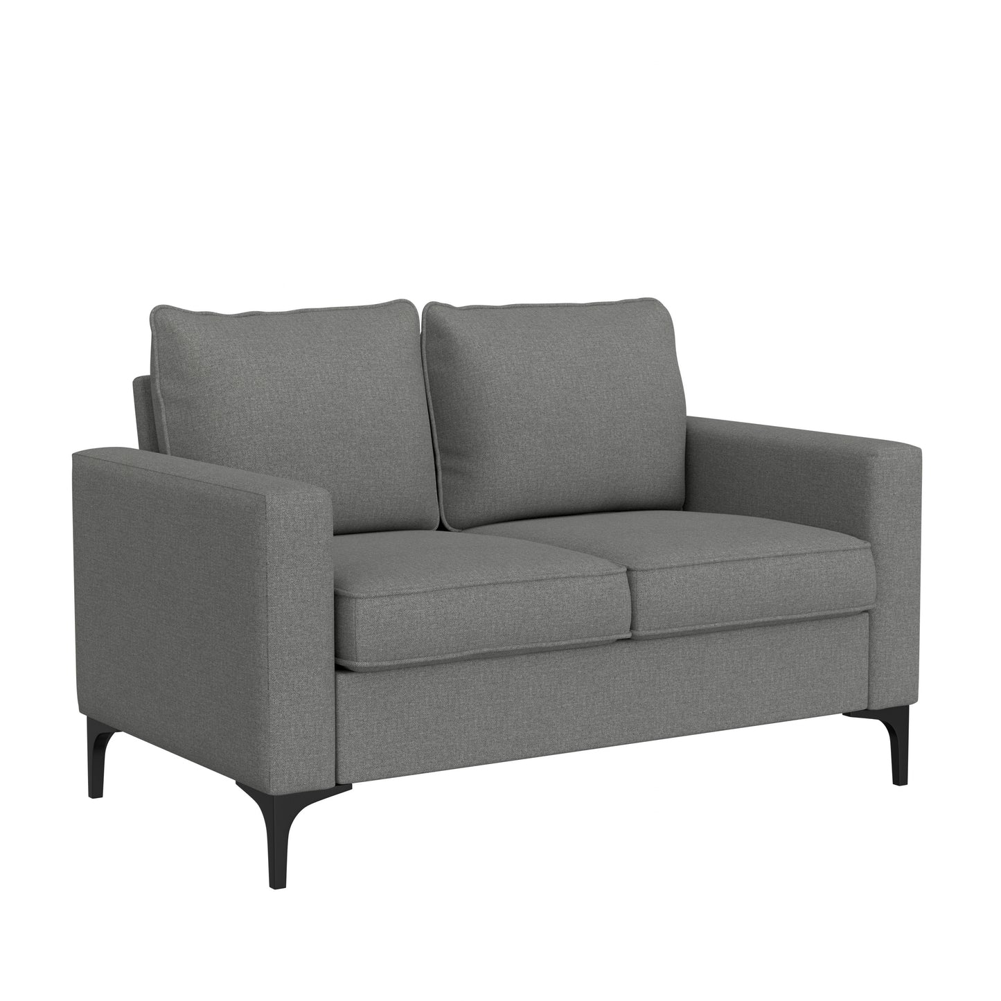 Hillsdale Furniture Alamay Upholstered Loveseat, Smoke