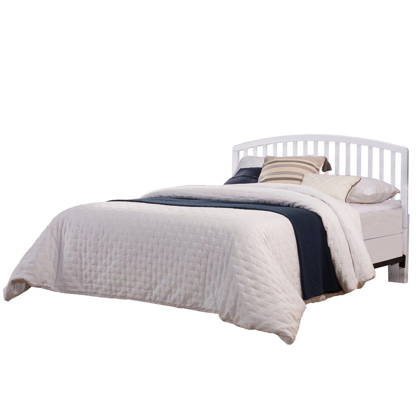 Hillsdale Furniture Carolina Wood Full/Queen Headboard with Frame, White