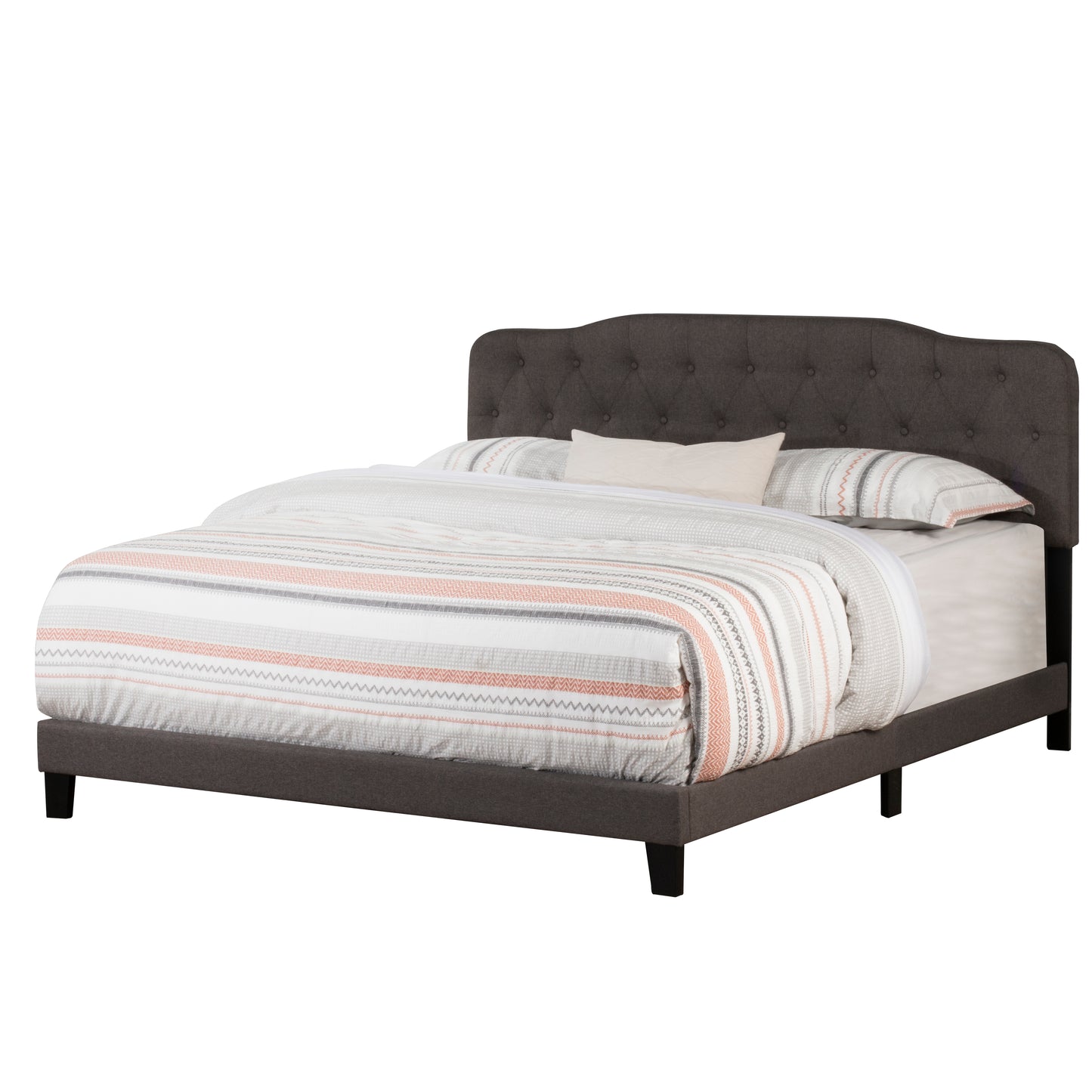 Hillsdale Furniture Nicole King Upholstered Bed, Stone