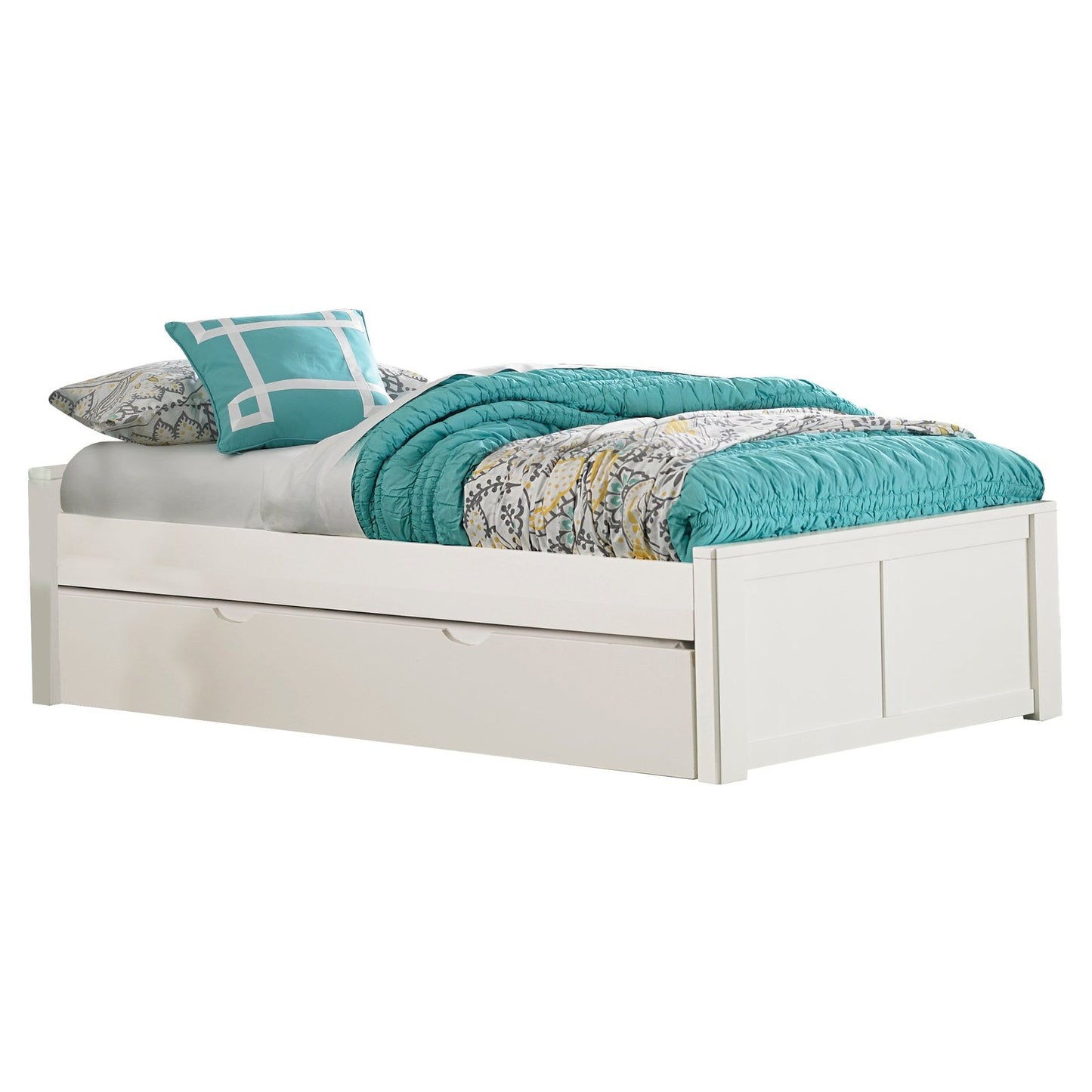 Hillsdale Kids and Teen Pulse Wood Twin Platform Bed with Trundle, White