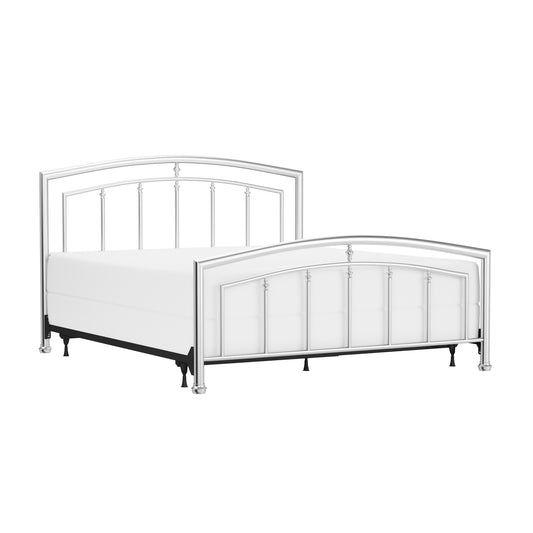 Hillsdale Furniture Claudia King Metal Bed, Matte Nickel