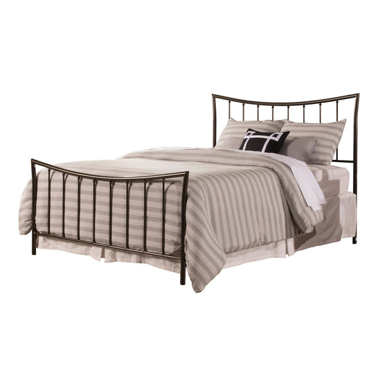 Hillsdale Furniture Edgewood Queen Metal Bed, Magnesium Pewter