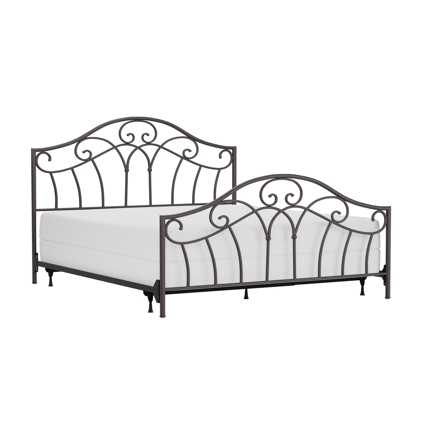 Hillsdale Furniture Josephine King Metal Bed, Metallic Brown