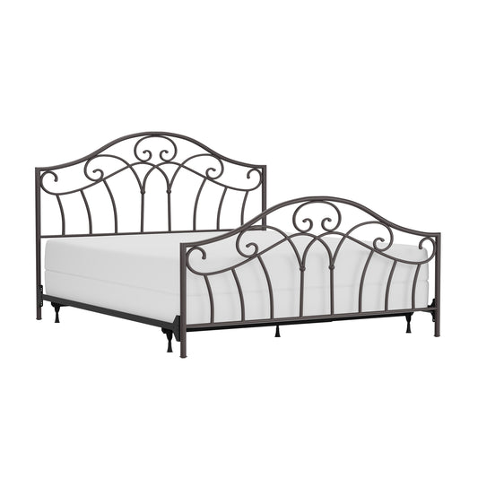 Hillsdale Furniture Josephine King Metal Bed, Metallic Brown