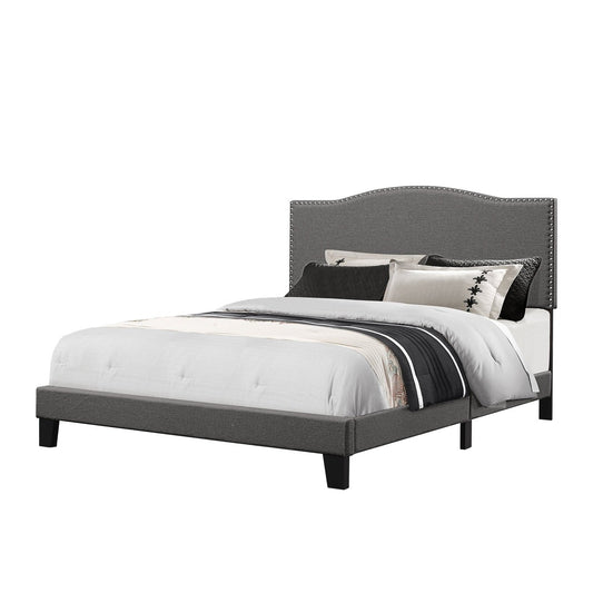 Hillsdale Furniture Kiley Full Upholstered Bed, Stone