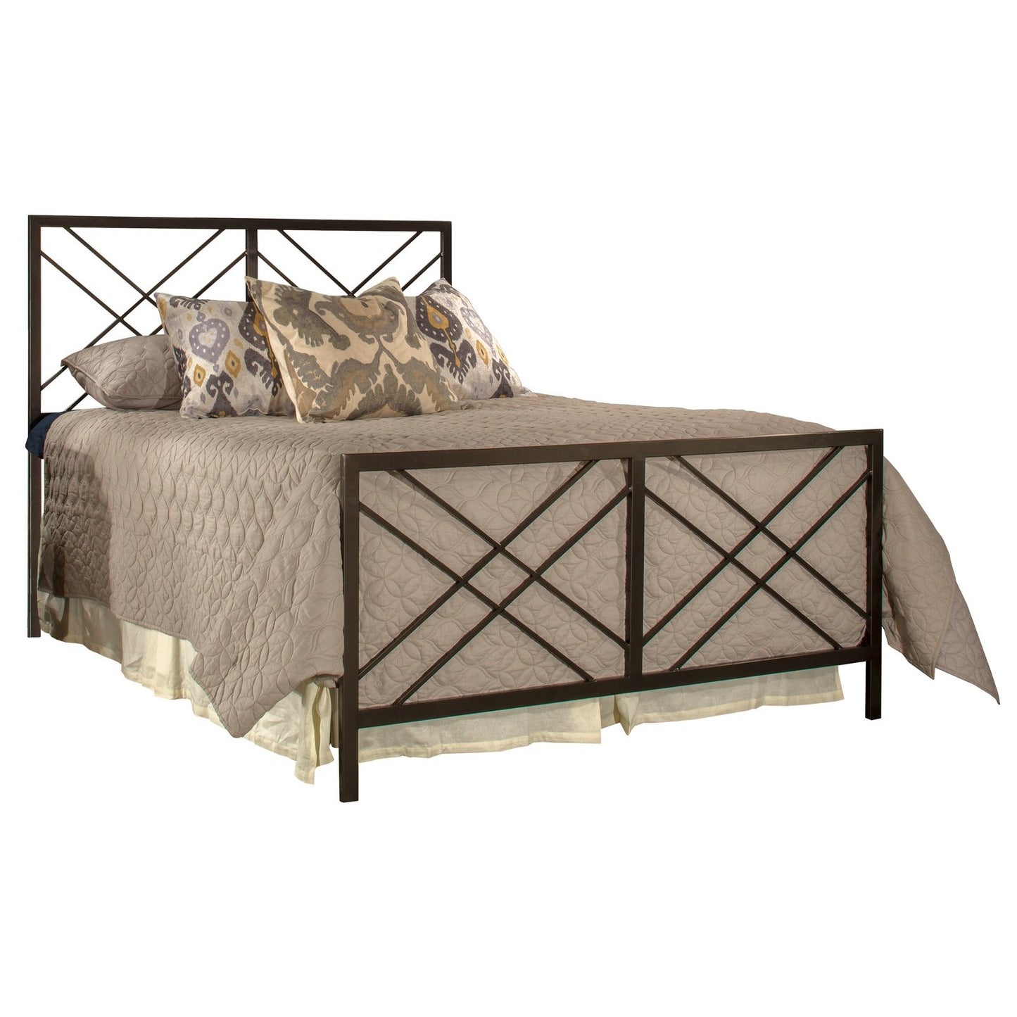 Hillsdale Furniture Westlake King Metal Bed, Magnesium Pewter