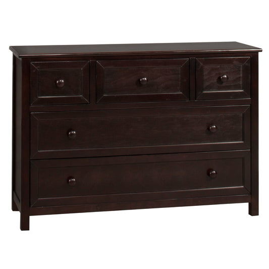 Hillsdale Kids and Teen Schoolhouse 4.0 Wood Dresser with 5 Drawers, Chocolate