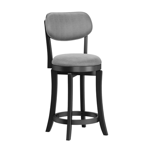 Hillsdale Furniture Sloan Wood Counter Height Swivel Stool, Black